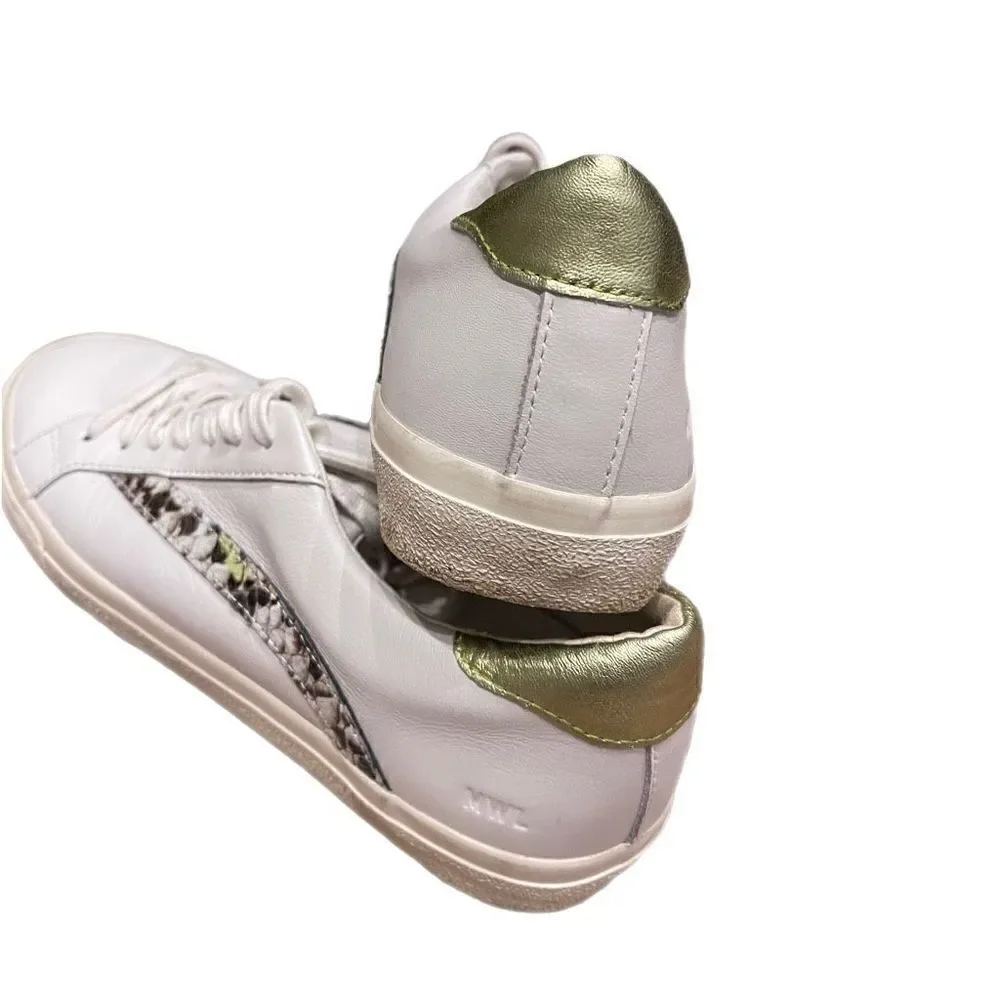 Madewell Sidewalk Low-Top Sneakers in Leather and Calf Hair